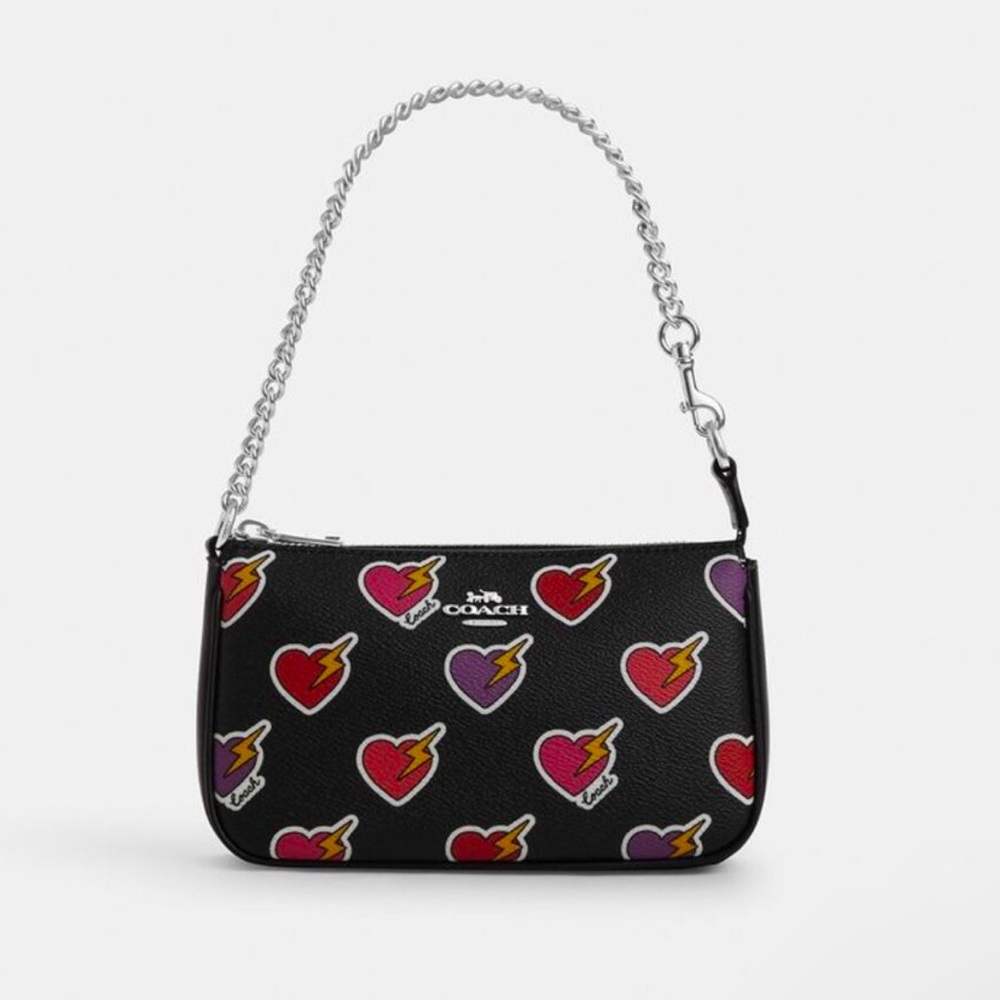 NWT Coach Outlet Nolita 19 Heart Bolt Print ❤️⚡️